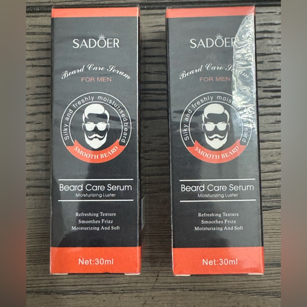 Sadoer Beard Care Serum for Men 30ml set of 2 NEW